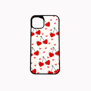 Cherry Hearts Phone Case Halo Quartz